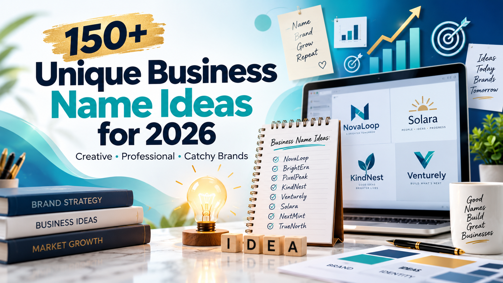 150+ Unique Business Name Ideas for 2026